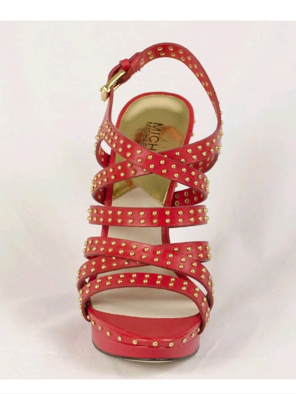 MICHAEL KORS Arianna Studded Strappy Spike Stiletto High Heel Sandals